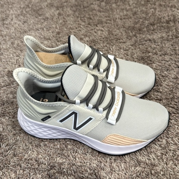 New Balance X Figs Roav Light Gray and Tan Sneakers size 5 - Picture 2 of 6